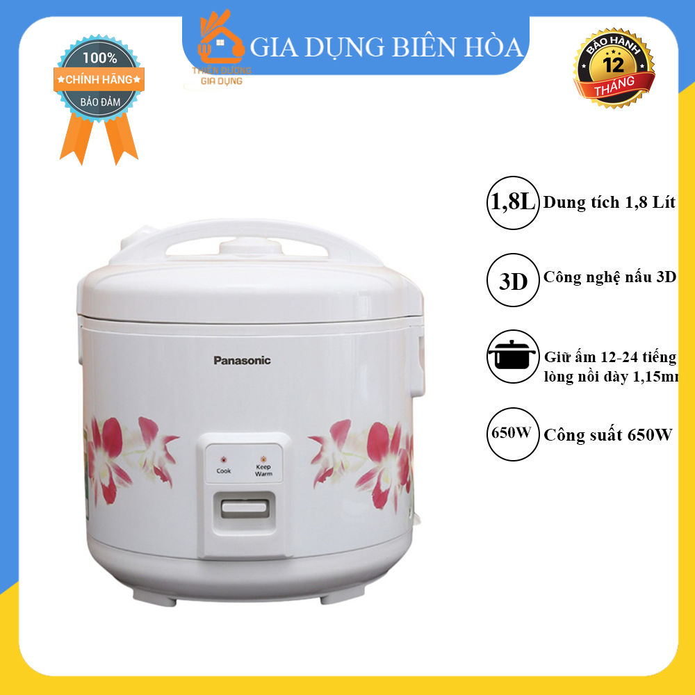 Nồi cơm điện panasonic 1.8 lít sr-mvn187hra - sản xuất malaisia - hàng trưng bày