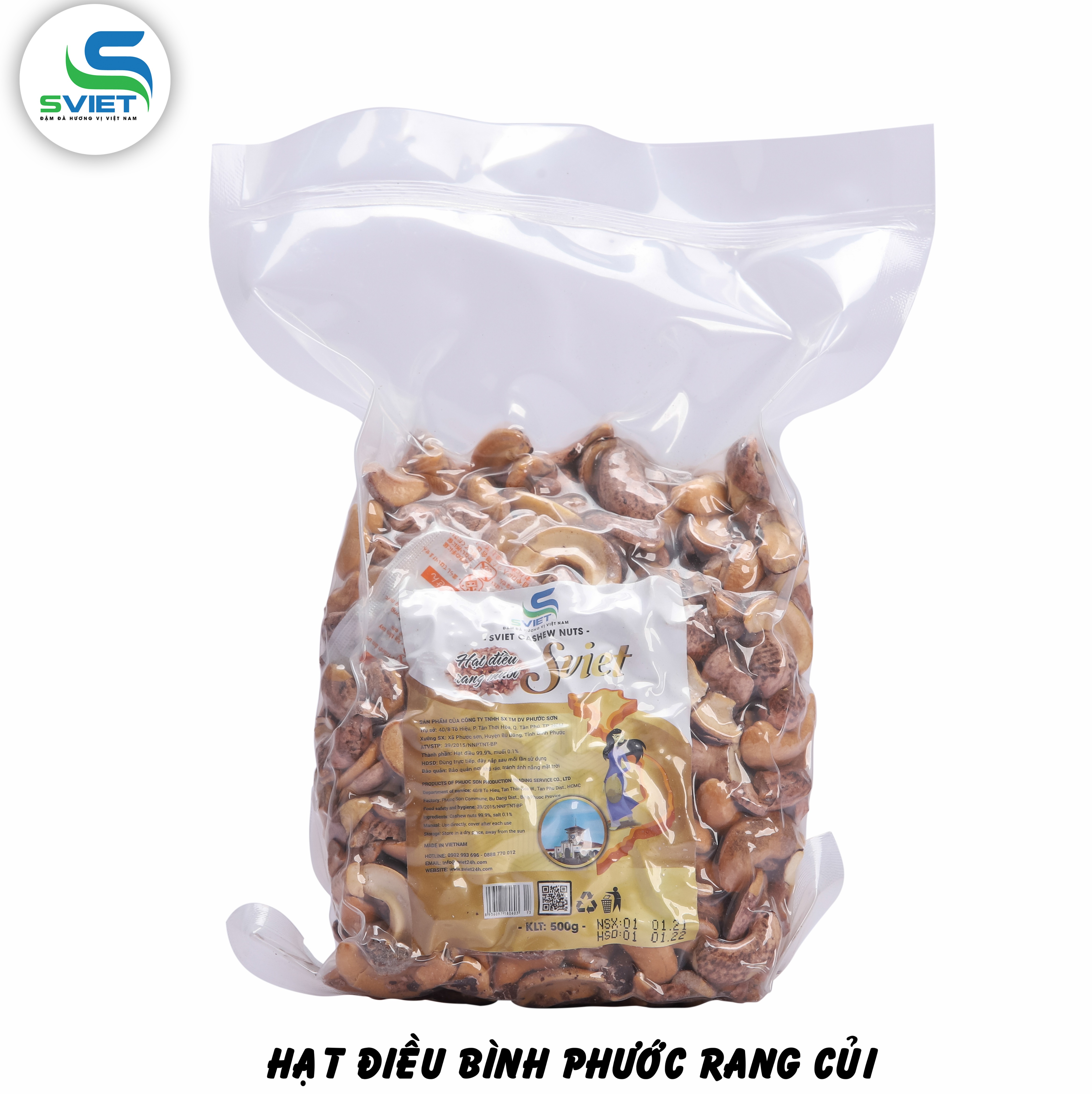 [HCM]500g Hạt điều rang muối bể nửa - hút chân không - đồ ăn vặt ăn kiêng ăm chay hàng mới vụ 2022 - 구운캐슈넛