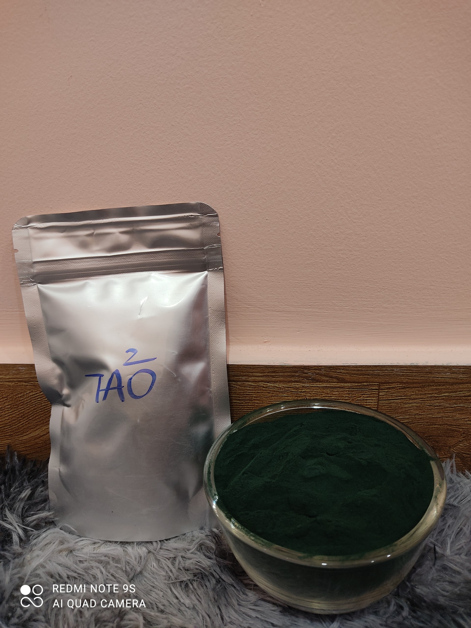 Bột Tảo Spirulina nguyên chất 100% cho Cá Koi, cá Rồng, cá Vàng, Guppy,... - Túi 100gr