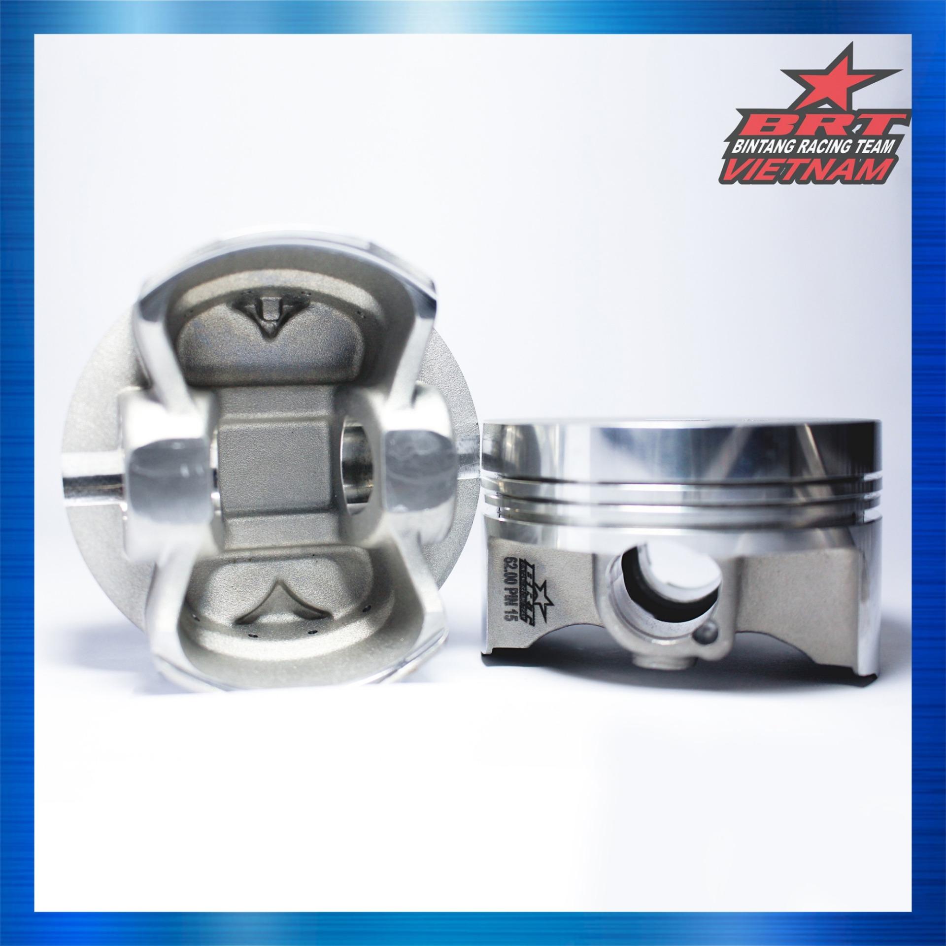 Piston BRT 62.00mm Ắc 15mm Satria Fi150/Raider Fi/GSX150 - Hàng chính hãng