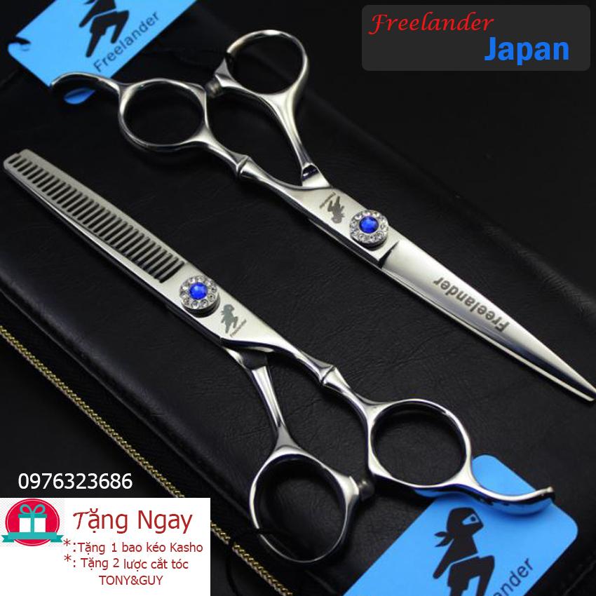 [Tặng Bao Da Và Lược]Kéo Cắt Tóc 6inch Nhật Nhập Khẩu Sắc Bén Và Bền Bỉ Freelander FR05