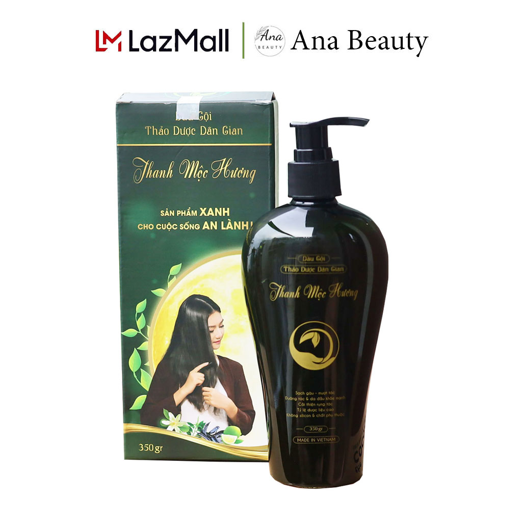 Dầu Gội thảo dược Thanh mộc hương 350g Thuần Mộc Hương giảm rụng, ngăn gàu và nấm da đầu