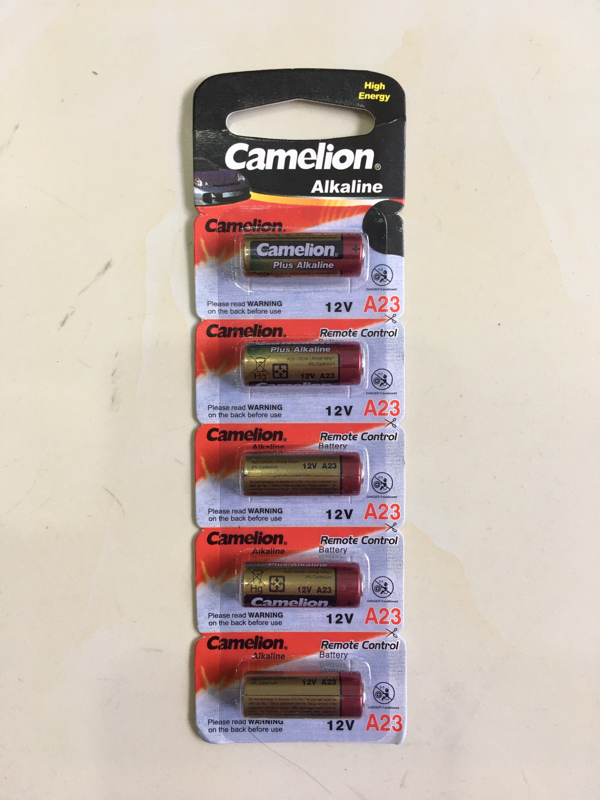 Vỉ 5 viên pin Camelion A23 Pin Alkaline