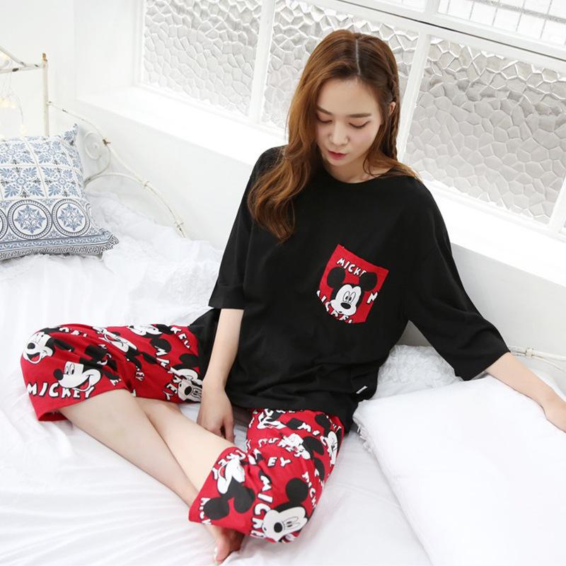 Bộ đồ ngủ quần dài tay lửng siêu Cute