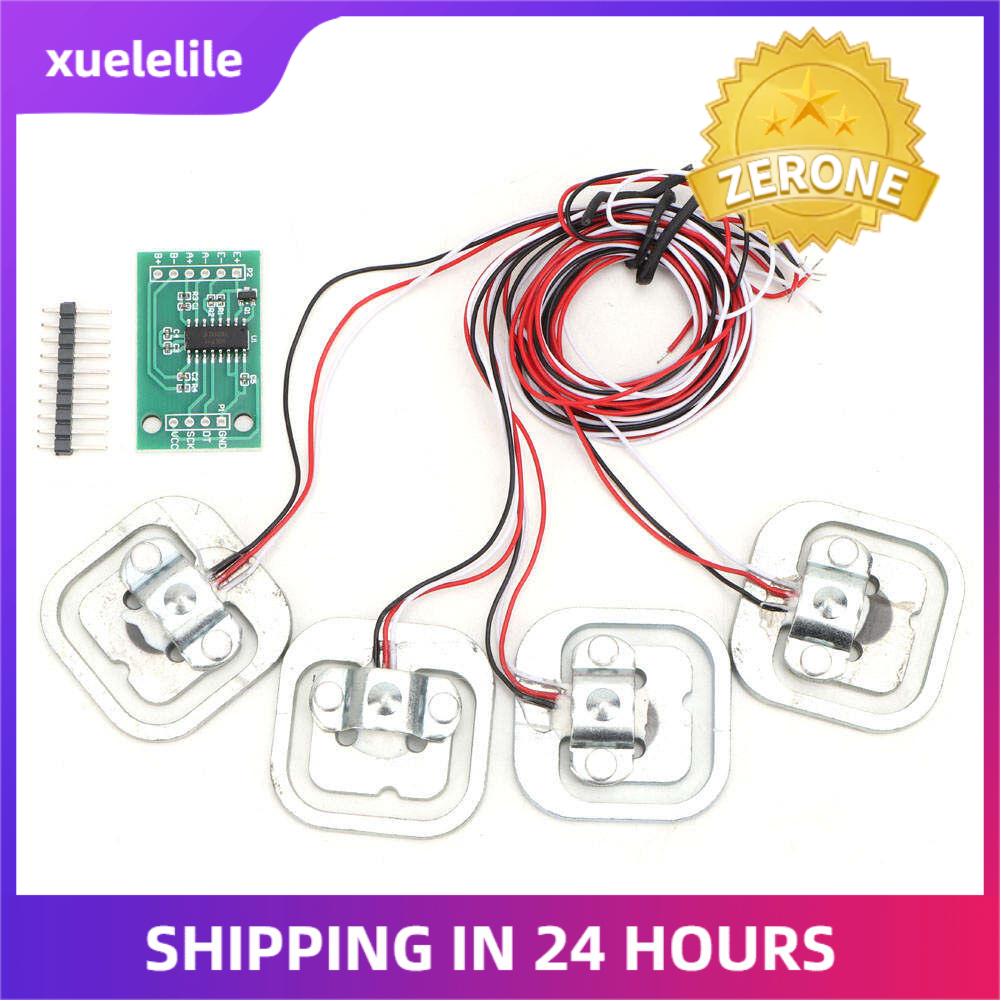 Mô đun hx711 + 4 chiếc máy đo biến dạng mô đun hx711 nửa cầu 50kg cá nhân, bộ cảm biến trọng lượng