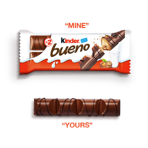 Bánh Chocolate Nhân Hạt Dẻ Kinder Bueno 43gr (2 thanh)