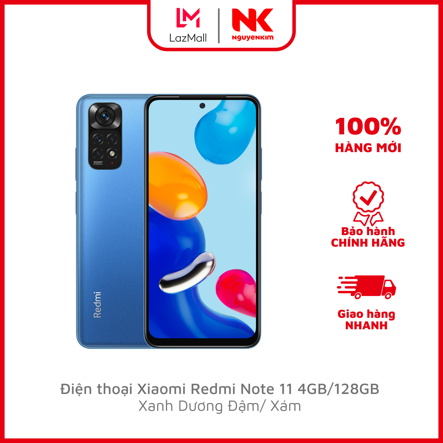 Điện thoại xiaomi redmi note 11 4gb/128gb