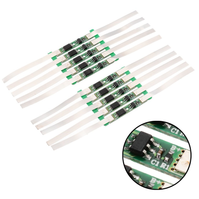 Mạch 1s bảo vệ 3.7v 3a bms cho pin li-ion 18650