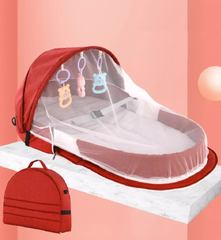 Giường Trẻ Em Gấp Gọn Có Mùng Chống Muỗi Giường Em Bé Di Động Cho Trẻ Sơ Sinh Giường trẻ em gấp gọn có mùng chống muỗi/Túi ngủ trẻ em có mùng chống muỗi dùng cho du lịch dã ngoại