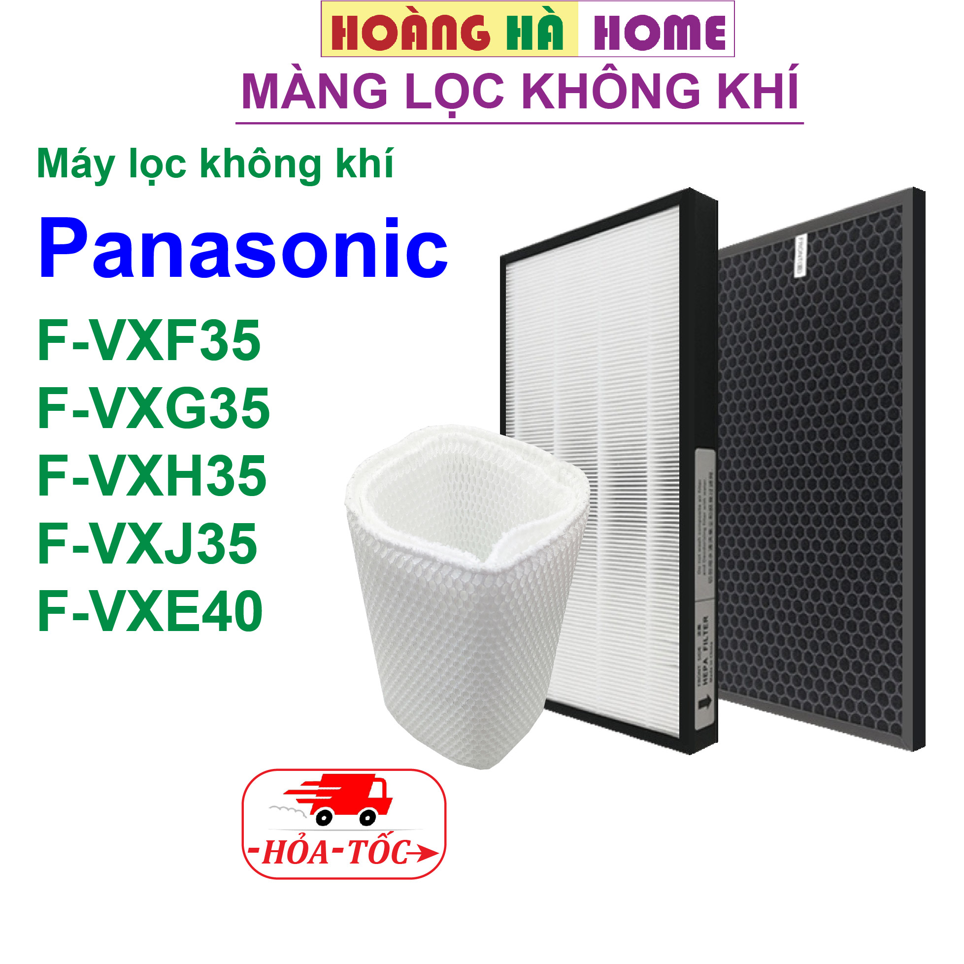 Màng lọc không khí panasonic f-vxf35 vxg35 vxh35 vxe40, màng lọc hepa, màng lọc than hoạt tính, màng bù ẩm