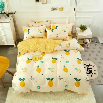 Bộ chăn ga gối cotton poly kẻ M2T Bedding - chăn ga Hàn Quốc - miễn phí bo chun drap ga giường (11)