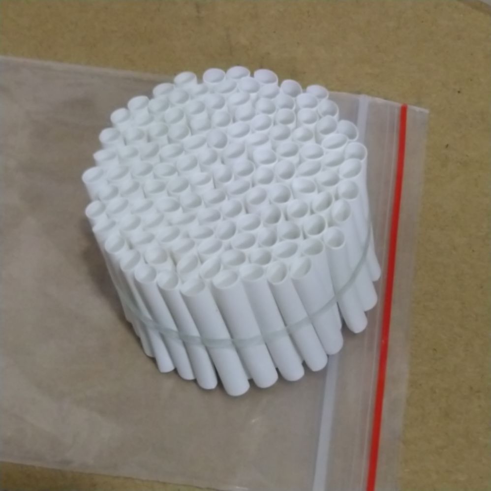 250 ống gen co nhiệt phi 3mm màu trắng cắt sẵn 3cm.