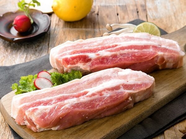 Fp14. ba rọi heo nga rút sườn 500gr/khay