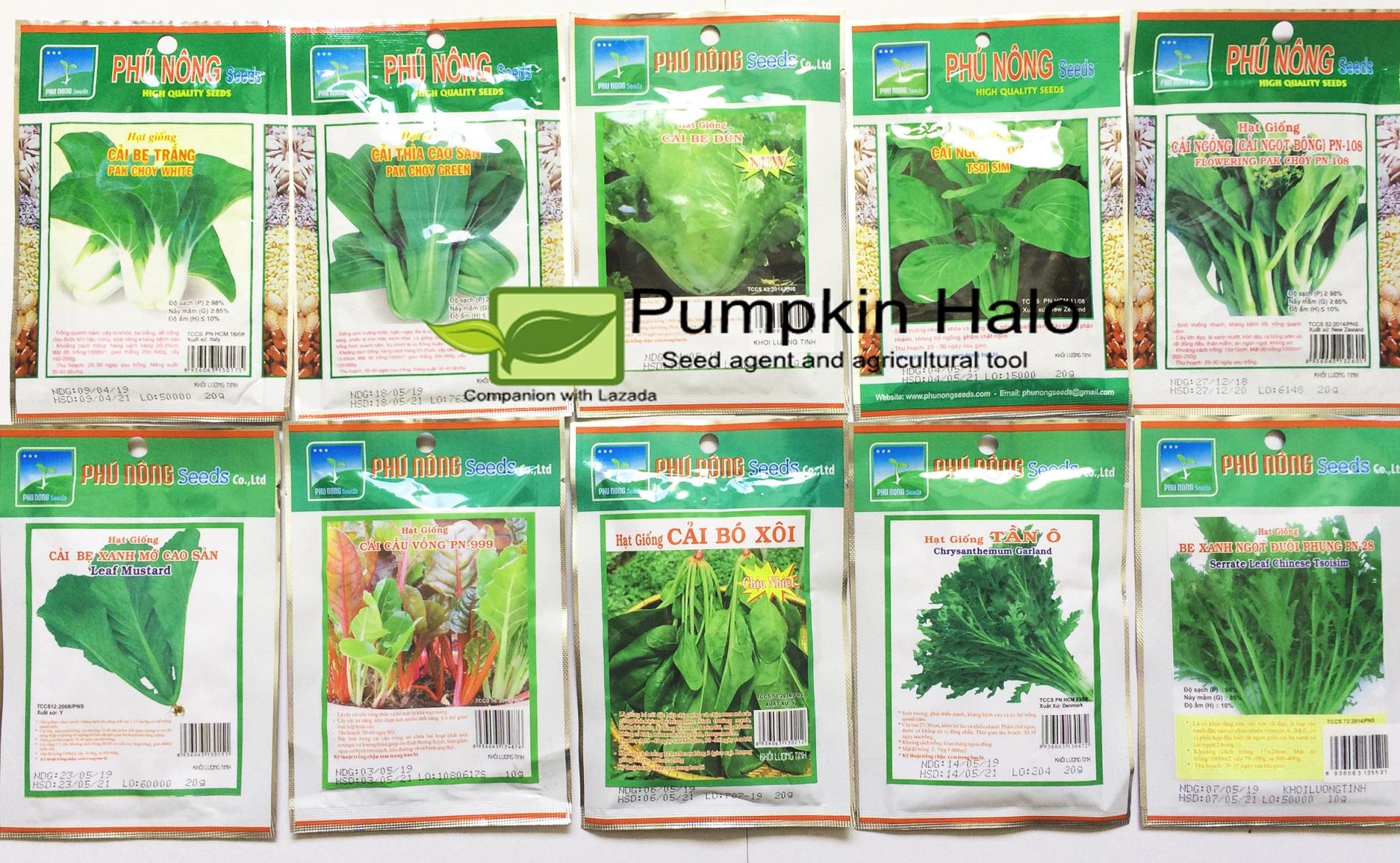 Combo 10 gói cải phú nông dễ trồng năng suất cao - tặng 02 gói cải