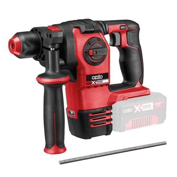 Thân máy đục bê tông 3 chức năng động cơ brushless pin 18v hiệu ozito pxbrhs-200 hàng mới 100% nhập khẩu australia