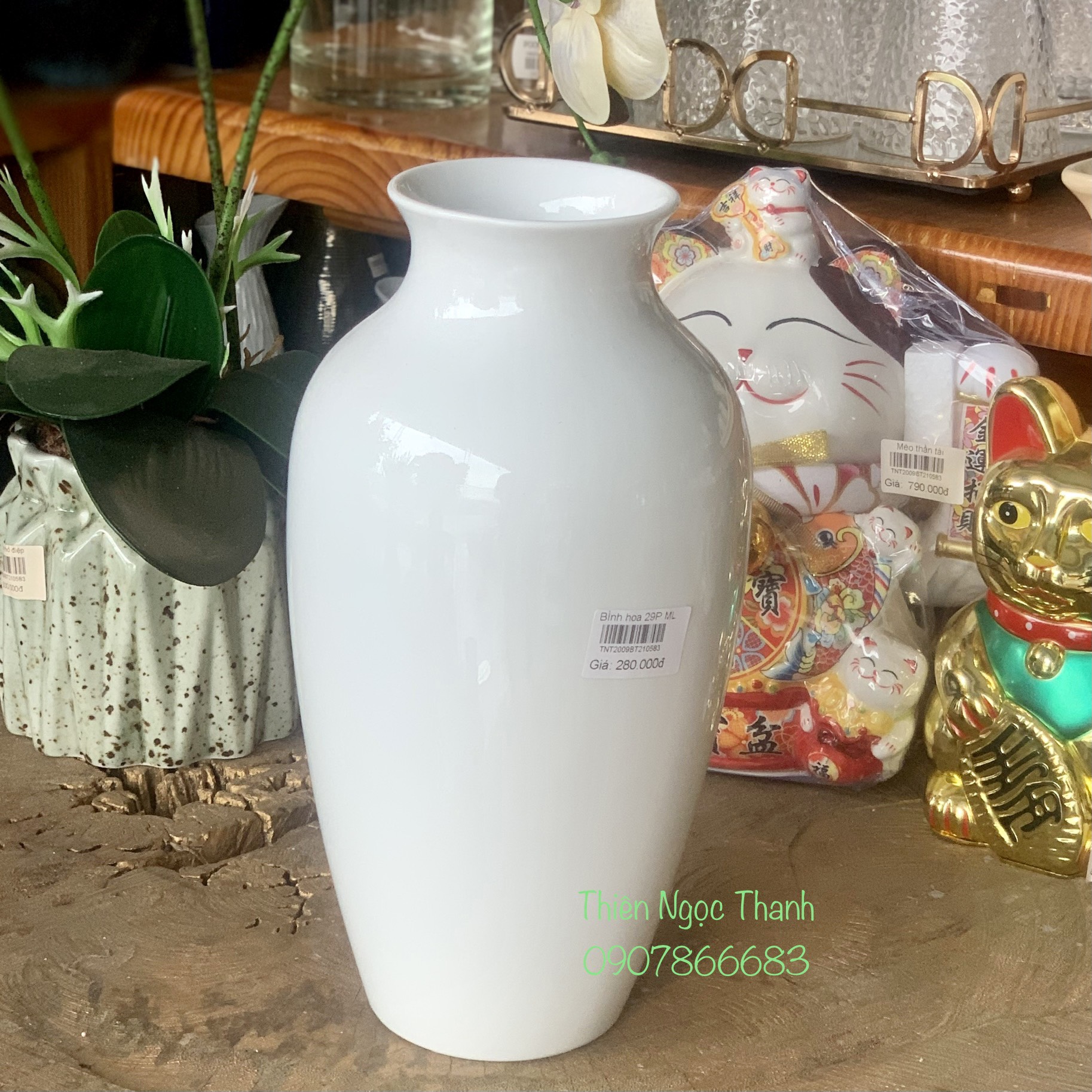 Bình Hoa Gốm Sứ Mình Long