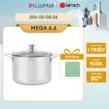 (Chỉ 25-29.06)Nồi luộc gà inox 3 lớp đáy liền Elmich Trimax Classic 2410OL size 28cm