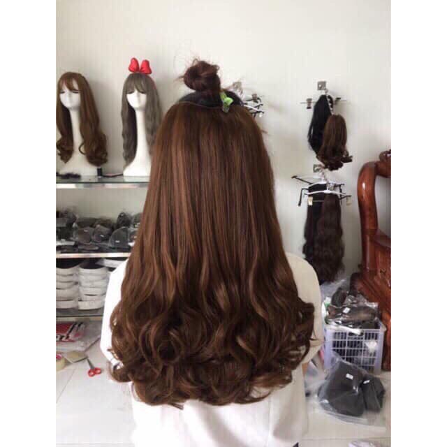 Tóc gỉa kẹp chữ u💖 tóc giả u 45cm kèm ảnh thật