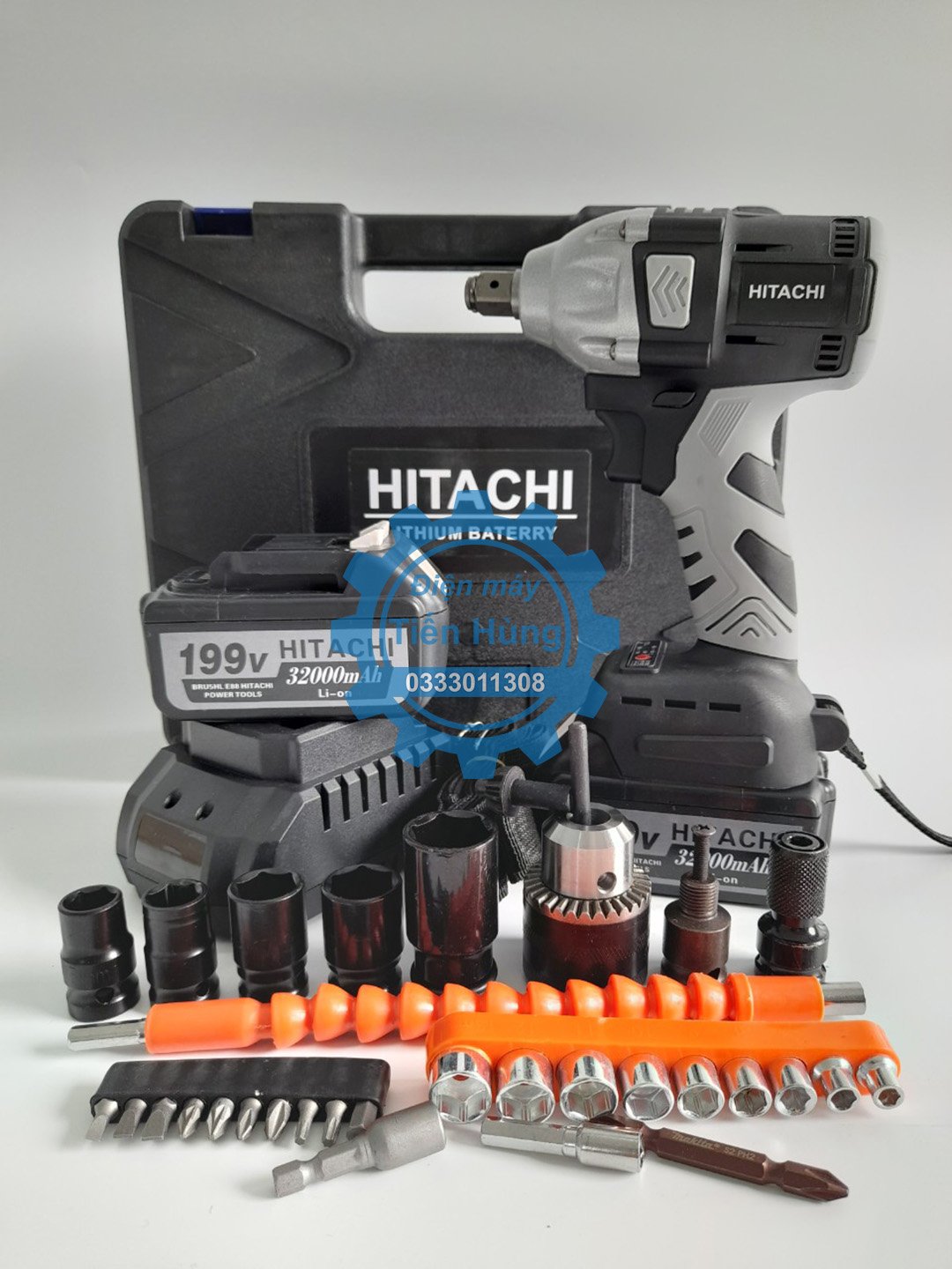 Máy siết bulong đa năng không chổi than đủ phụ kiện