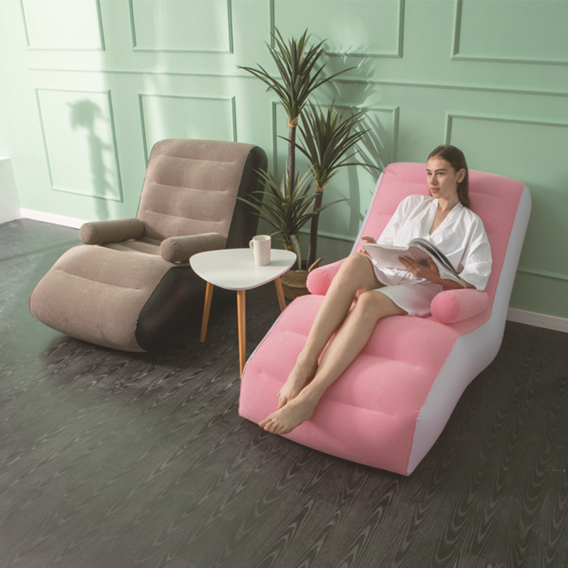 Ghế sofa hơi tặng kèm bơm điện, Đệm hơi cao cấp chính hãng Senyoubao, chất liệu cao cấp PVC phủ nhung mềm mại, Sofa giường bơm hơi chịu tải cực tốt
