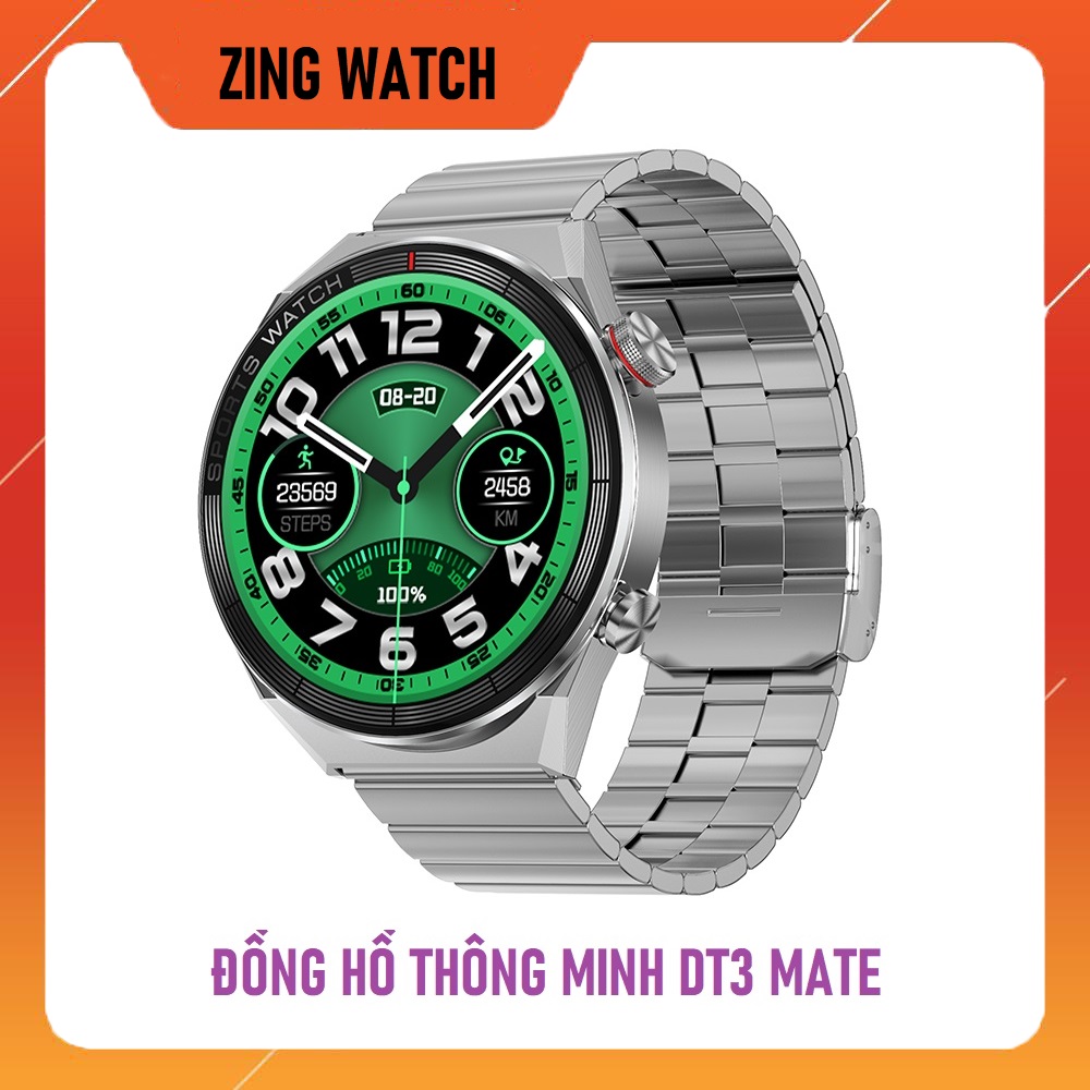 Đồng hồ thông minh DT3 Mate - Hỗ trợ tiếng Việt, nghe gọi, sạc không dây, trợ lý ảo