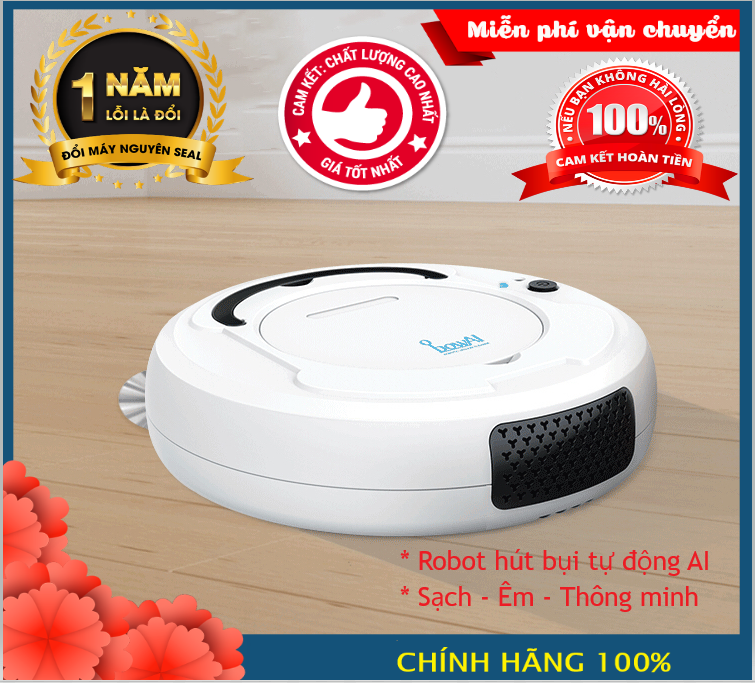 Robot hút bụi lau nhà thông minh BOWAI công nhệ AI mới nhất 3 trong 1 hút bụi quét nhà lau nhà làm sạch mọi nơi trên sàn nhà một cách tự động rô bốt hút bụi giá rẻ bán chạy nhất năm 2019