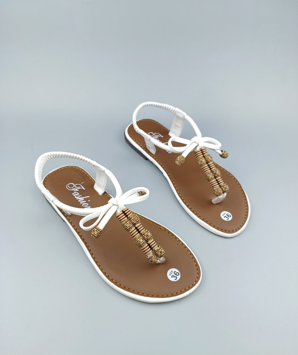 Giày sandal kẹp thổ cẩm nơ