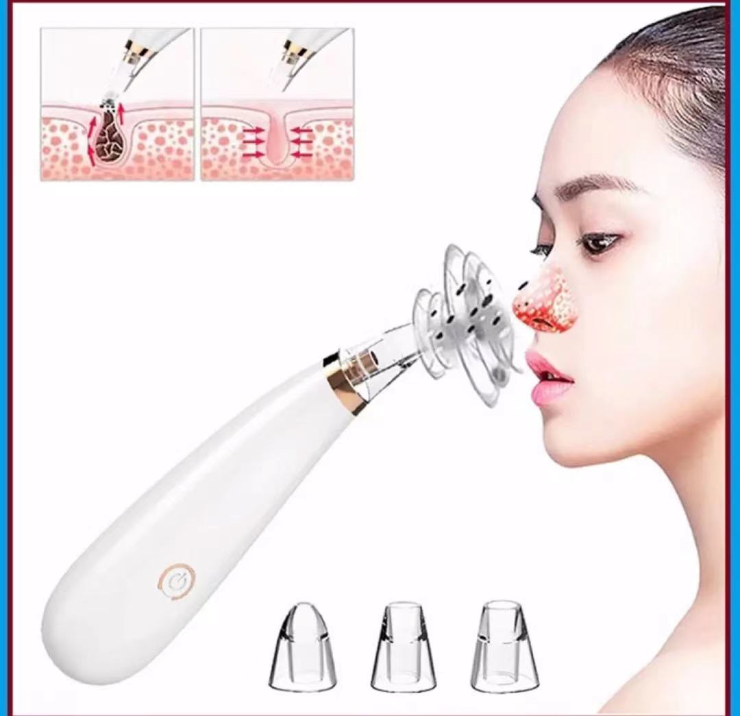 Máy hút mụn Hút sạch tất cả các loại mụn với 3 đầu hút thông minh An toàn không đau rát tiện lợi, Máy hút mụn đầu đen chân không, làm sạch lỗ chân lông, hút mụn trứng cá