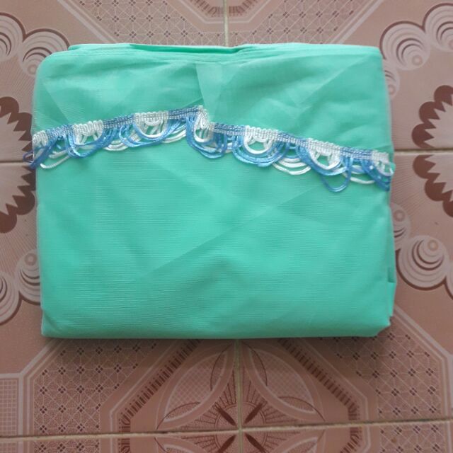 Mùng ngủ voan màu cao cấp khổ 2m3 x 2m cao 1m8 không cửa