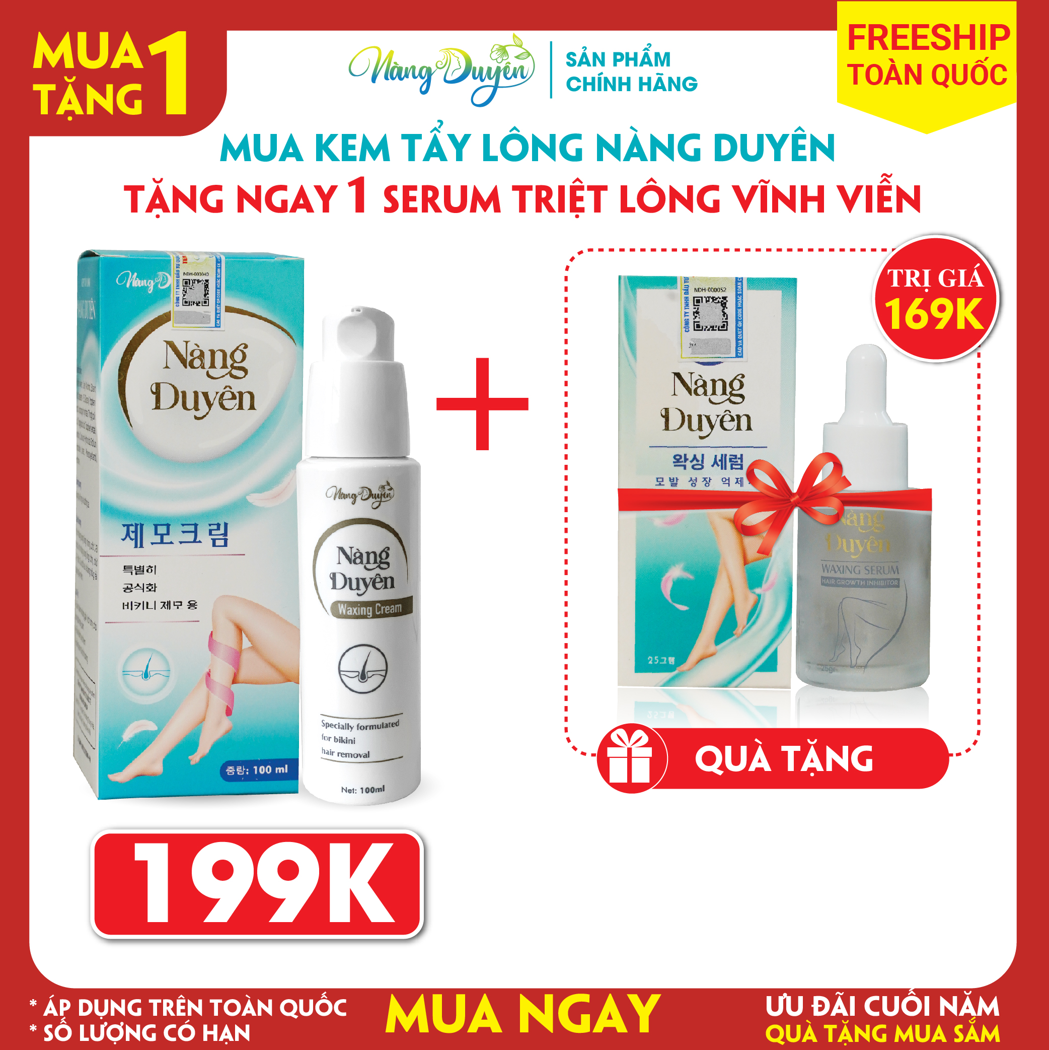 Kem tẩy lông tại nhà Nàng Duyên tẩy sạch lông chỉ sau 3 phút, dưỡng trắng và cấp ẩm cho da,an toàn với mọi loại da ,dành cho nam và nữ