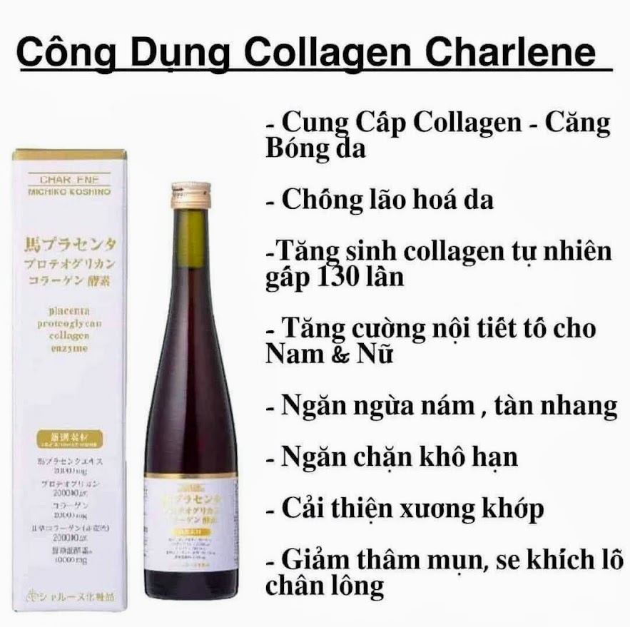 The Collagen CHARLENE PLACENTA 500ml NHẬT BẢN