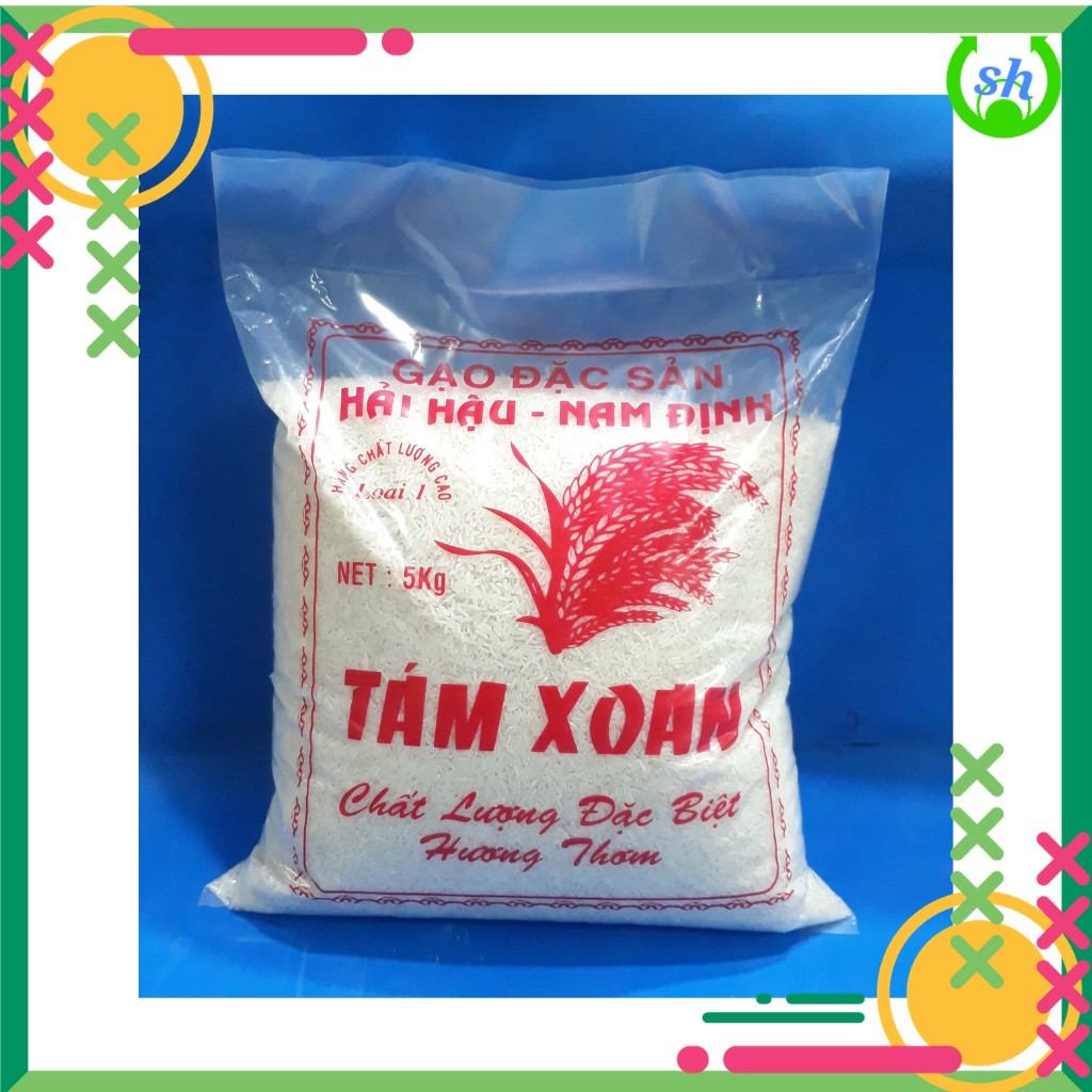 Gạo tám xoan hải hậu - 5kg-10kg