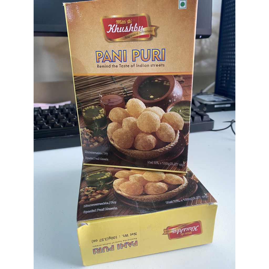 Pani Puri - Golgapa - Bánh chiên Pani Puri - Gol gapa - Indian Snack