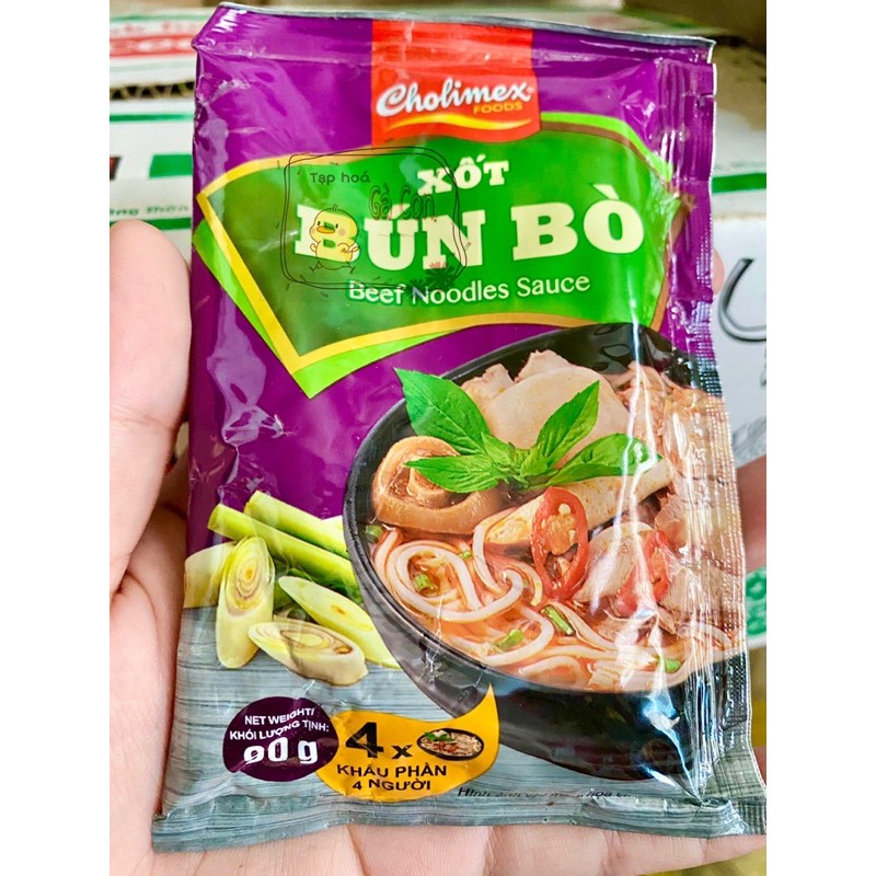 Xốt bún bò Huế Cholimex gói 90g tiện lợi