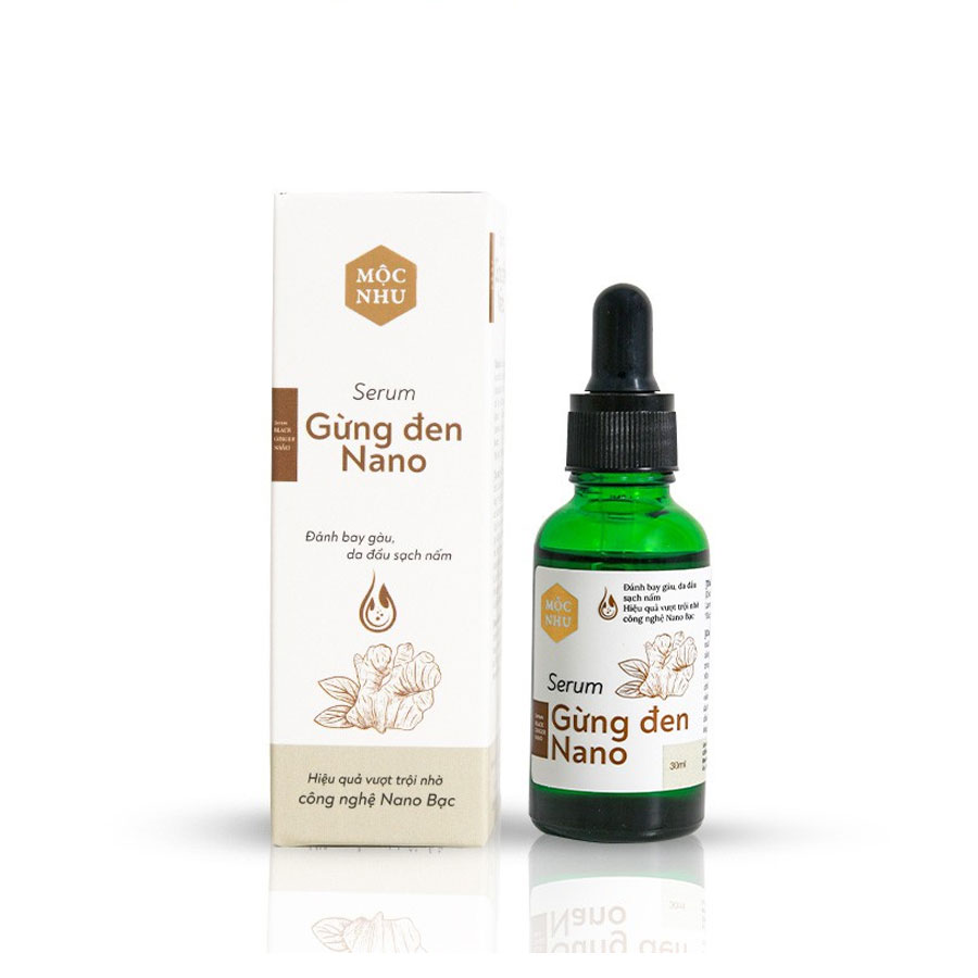Serum Gừng Đen Nano Mộc Nhu 30ml - Dứt Điểm Gàu Ngứa, Nấm Da Đầu