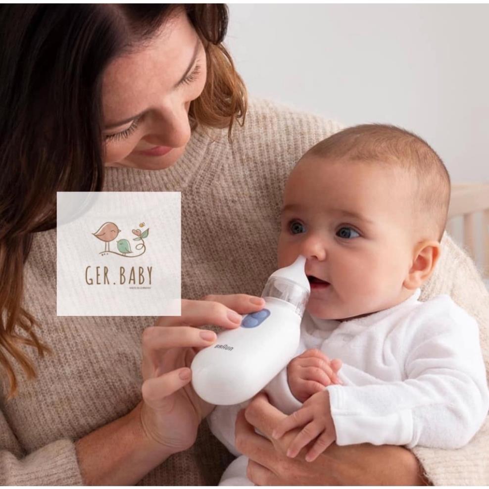 Máy hút dịch mũi trẻ em braun cho bé từ 0 tuổi - hàng đức chính hãng