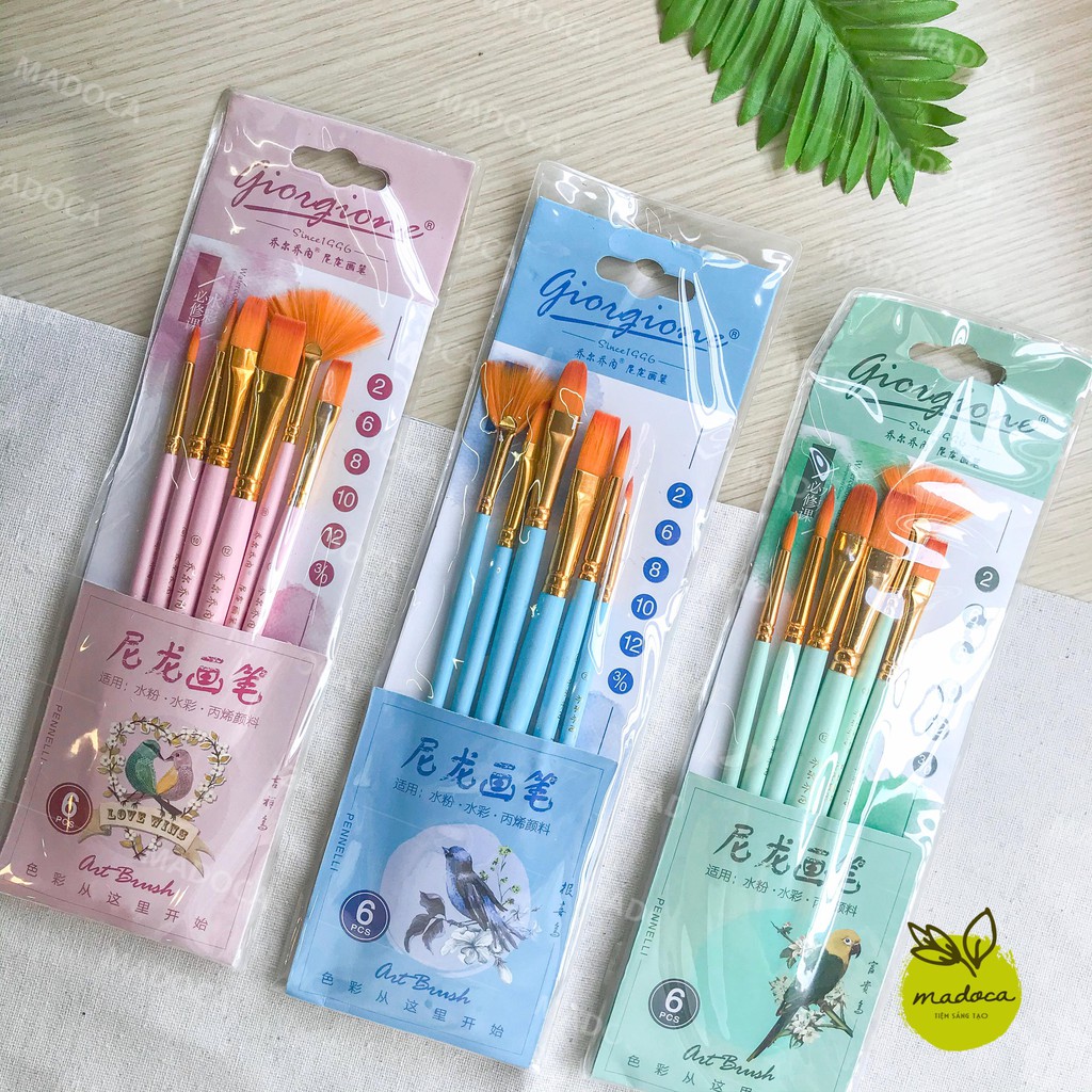 Set 6 cọ vẽ