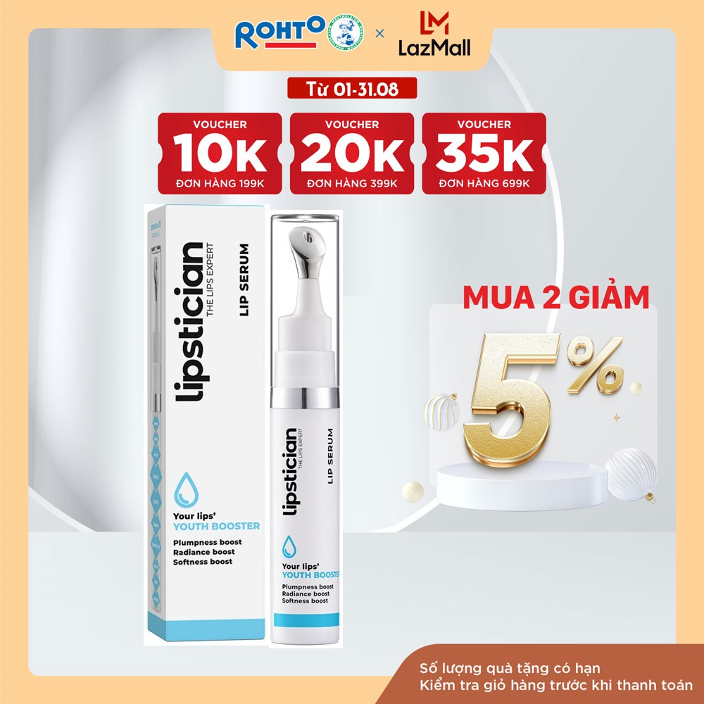 Serum dưỡng hồng môi và căng mọng Lipstician Lip Serum Youth Booster 9g
