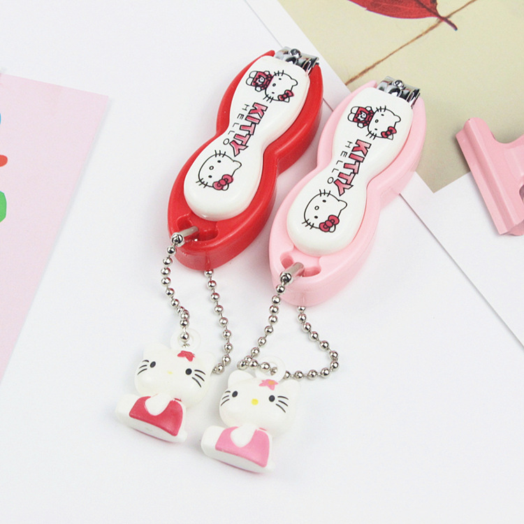 Đồ bấm móng tay cho bé PINKX037 [FREESHIP] Trang Trí Decor đồ cắt móng tay Hello Kitty có bảo vệ không làm xước da