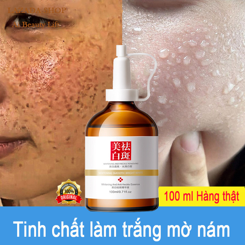Tinh chất làm trắng sạch tàn nhang 100ml Tinh chất dưỡng ẩm dưỡng trắng sáng da loại bỏ nếp nhăn và nám thu nhỏ lỗ chân
