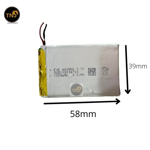 Pin lipo 3,7v 443958 1250mah
