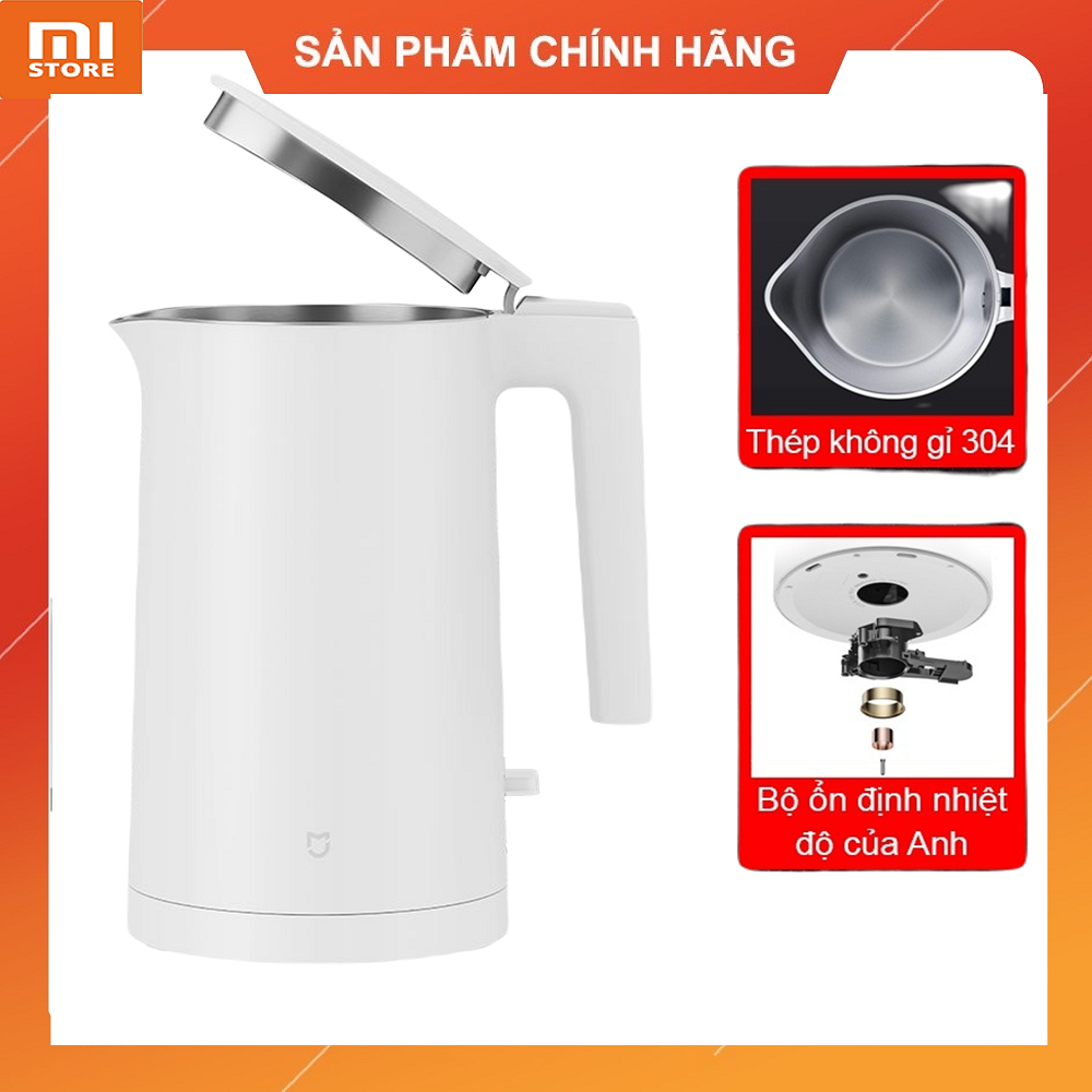 Ấm đun nước siêu tốc Xiaomi Gen2 dung tích 1,7 lít - Chính hãng bảo hành 12 tháng