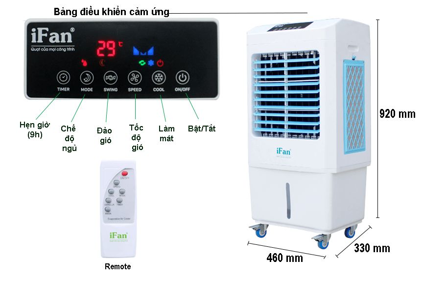 QUẠT ĐIỀU HÒA IFAN-350