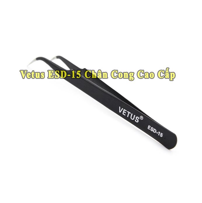 Nhíp kẹp linh kiện điện tử Vetus ESD-15 Chân Cong