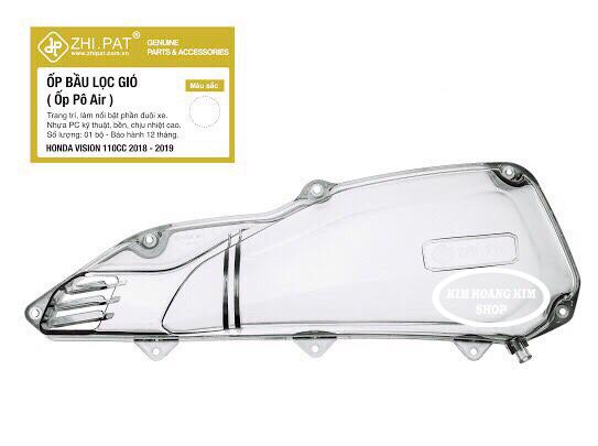 Ốp Lọc Gió Pô E Zhi.pat dành cho xe Vision (màu Trong Suốt)