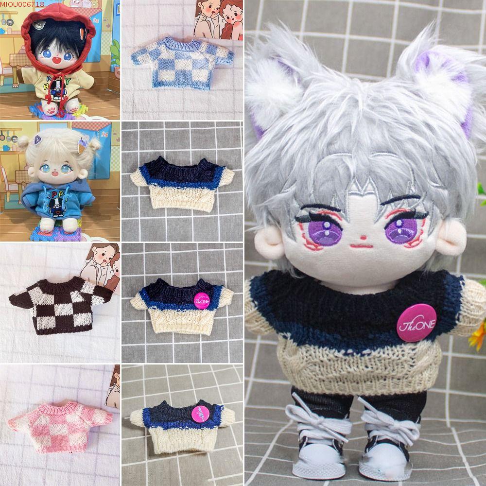 MIOU006718 Mới Dành cho búp bê thần tượng Phụ kiện quần short búp bê Tự làm Áo len dệt kim Quần áo búp bê 20cm Áo len hoạt hình búp bê Bộ quần búp bê
