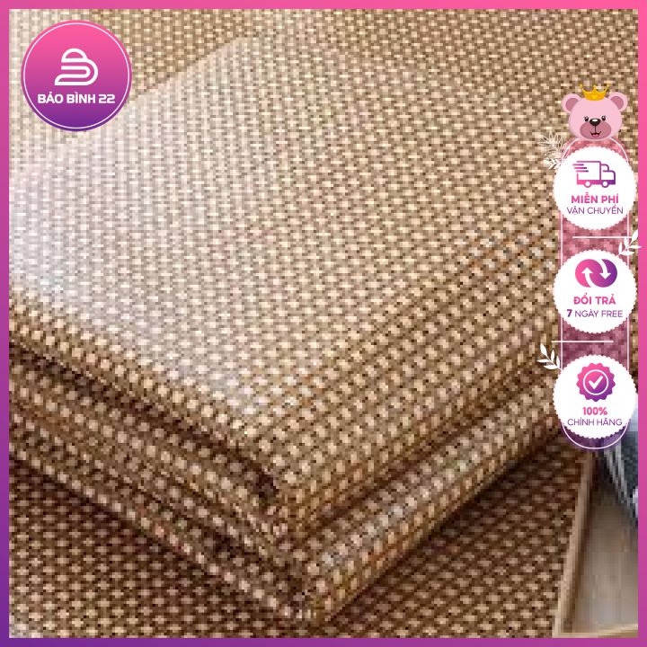 Size 1.6 x 1.9m -Chiếu điều hòa 3D từ sợi mây cao cấp, chiếu ngủ dày loại 1, Chiếu không gây lạnh lưng nên trẻ nhỏ lẫn người già cũng có thể sử dụng - Bảo Bình 22