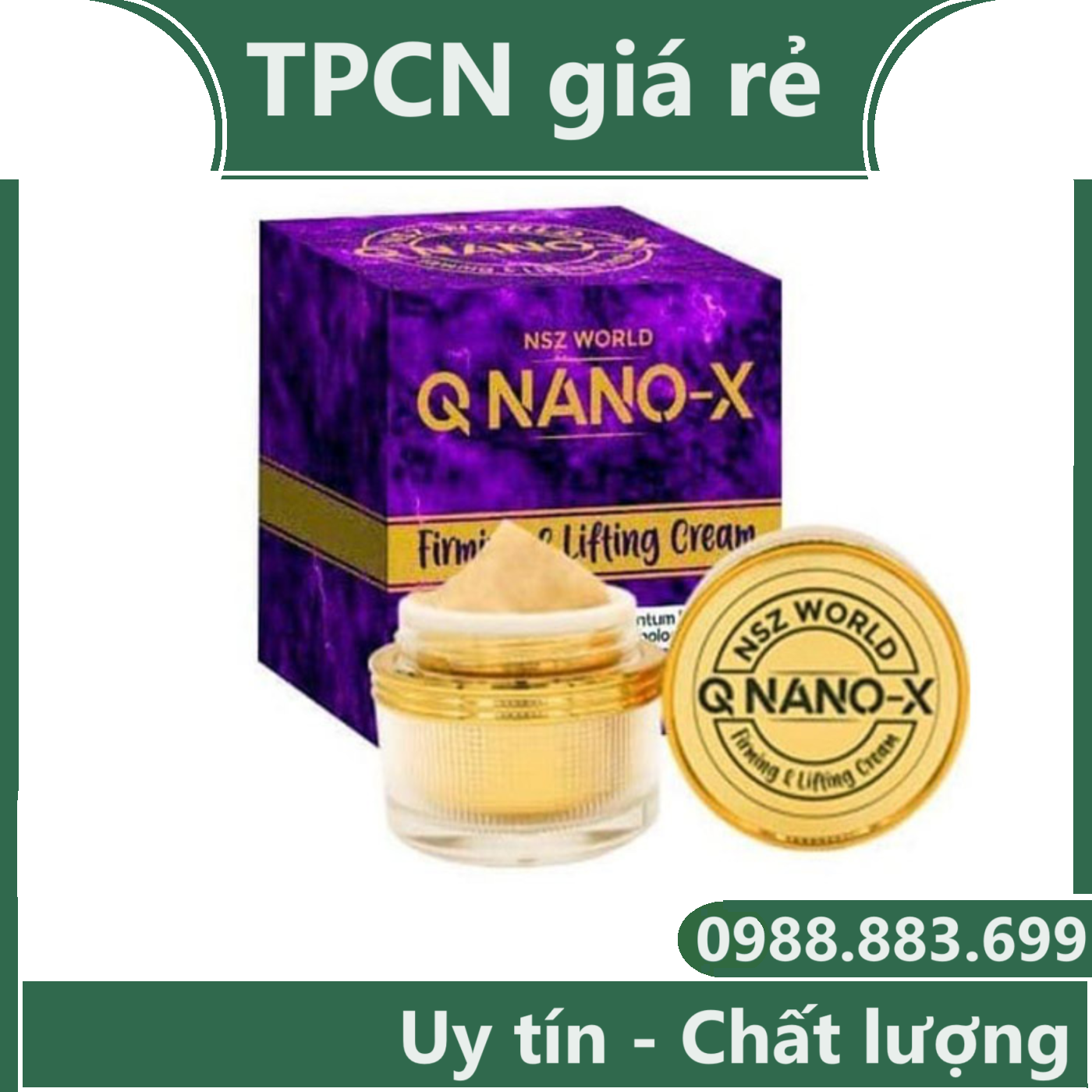 Kem Q Nano X hàng chính hãng, kem đa năng Q Nano X giúp phục hồi sức khỏe và sắc đẹp nhập khẩu Malay