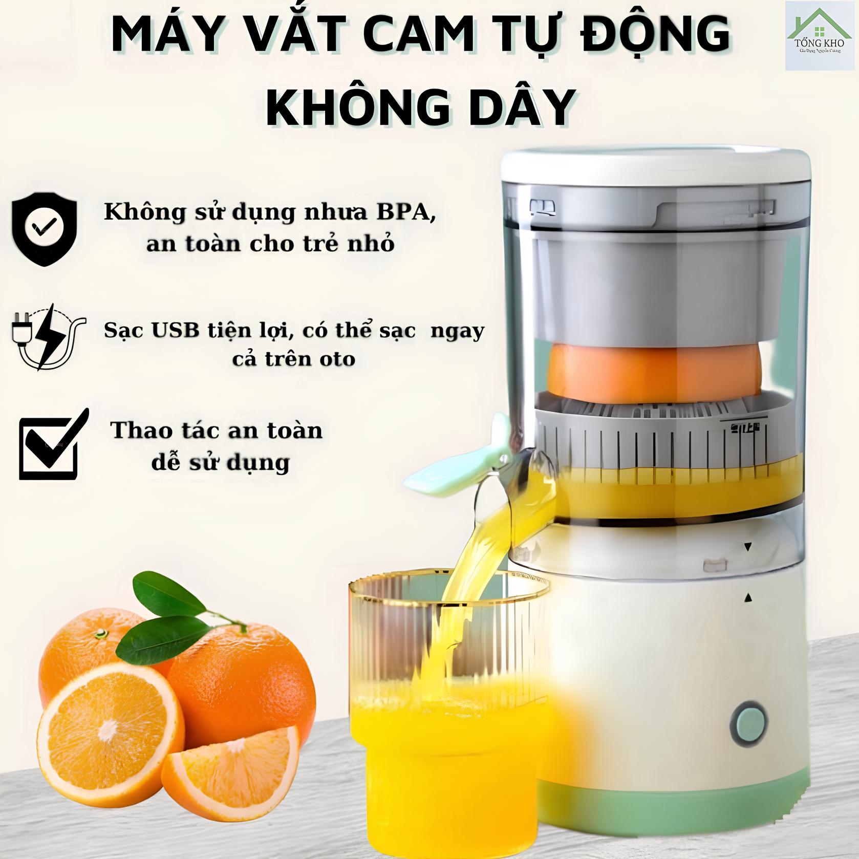 Máy Ép Trái Cây Hoa Quả Đa Năng Tiện Lợi Sạc Usb , Máy Ép Chậm Tự Động, Máy Vắt Cam