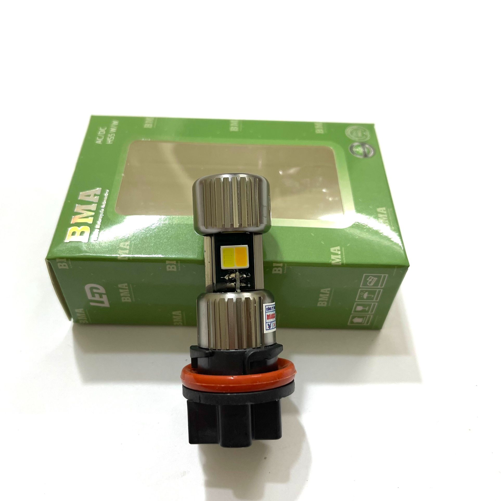 Đèn pha led chân hs5 sáng mạnh - gom sáng , pcx 2011, lead 2011 , ánh sáng vàng trắng đều có
